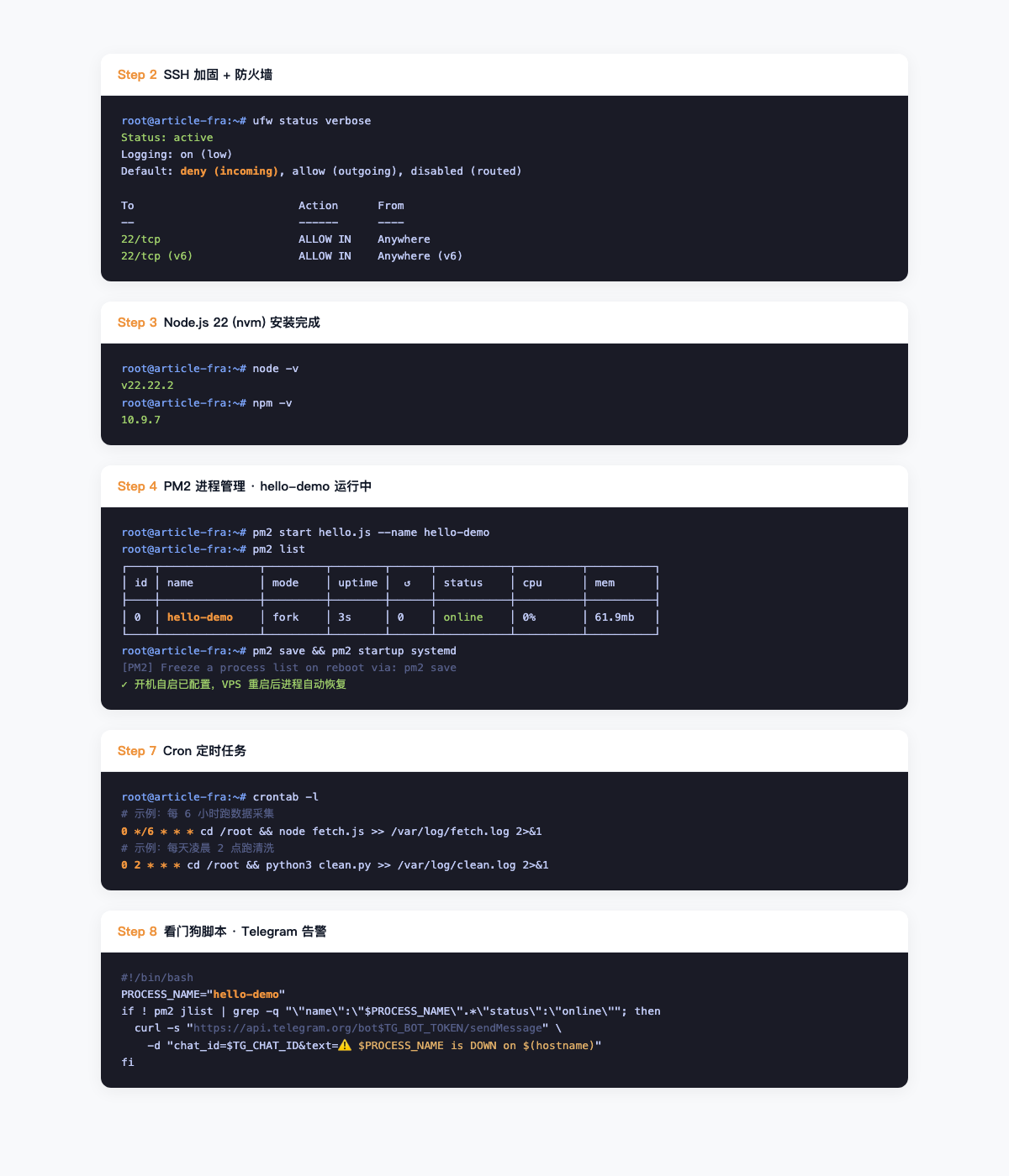 Step 2-3 实机输出
